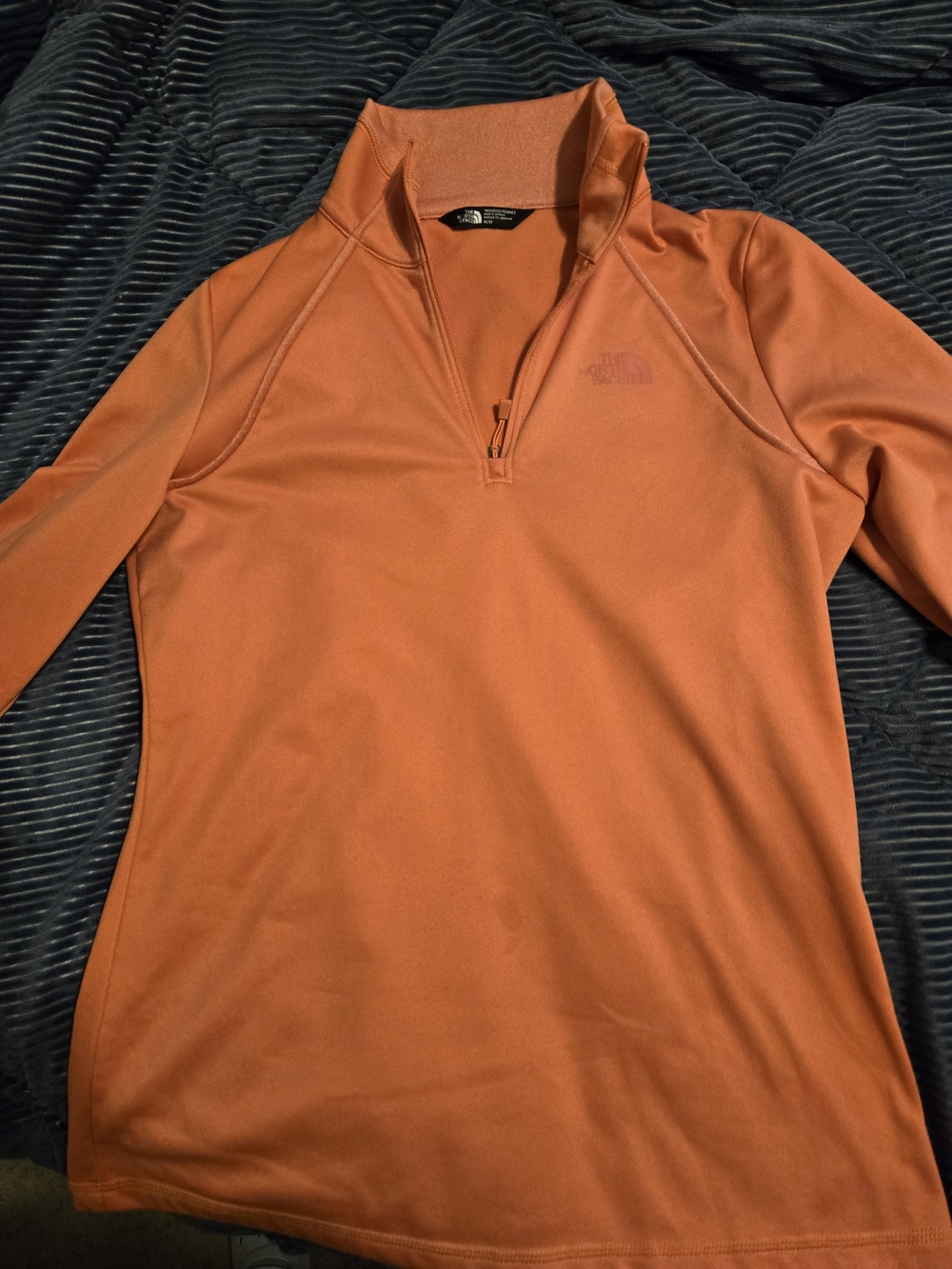 The North Face Orange 1/4 Zip Pullover